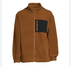 NWT No Boundaries Men's Oversized Faux Sherling Trucker Jacket 3XL